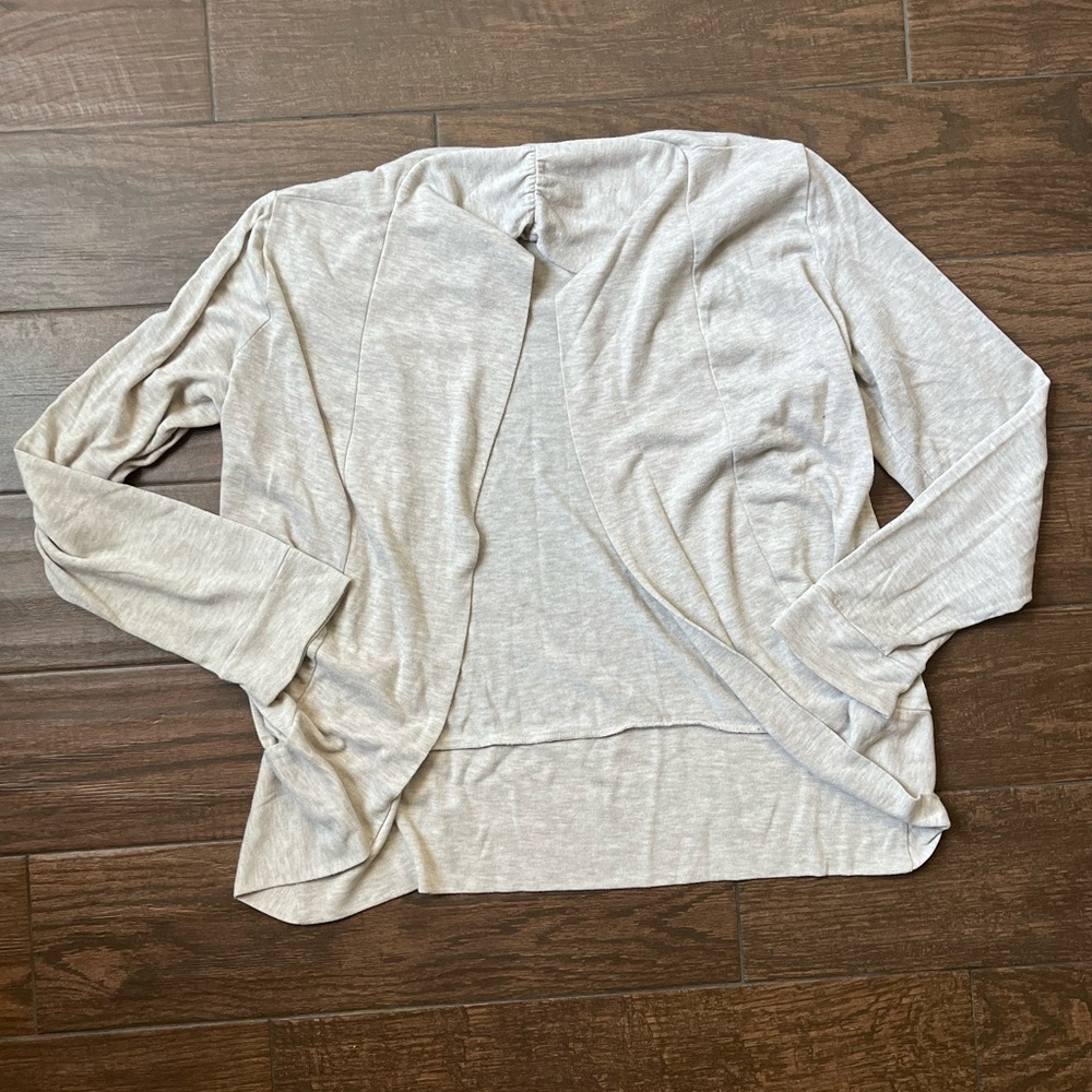 Tan light cardigan sweater
